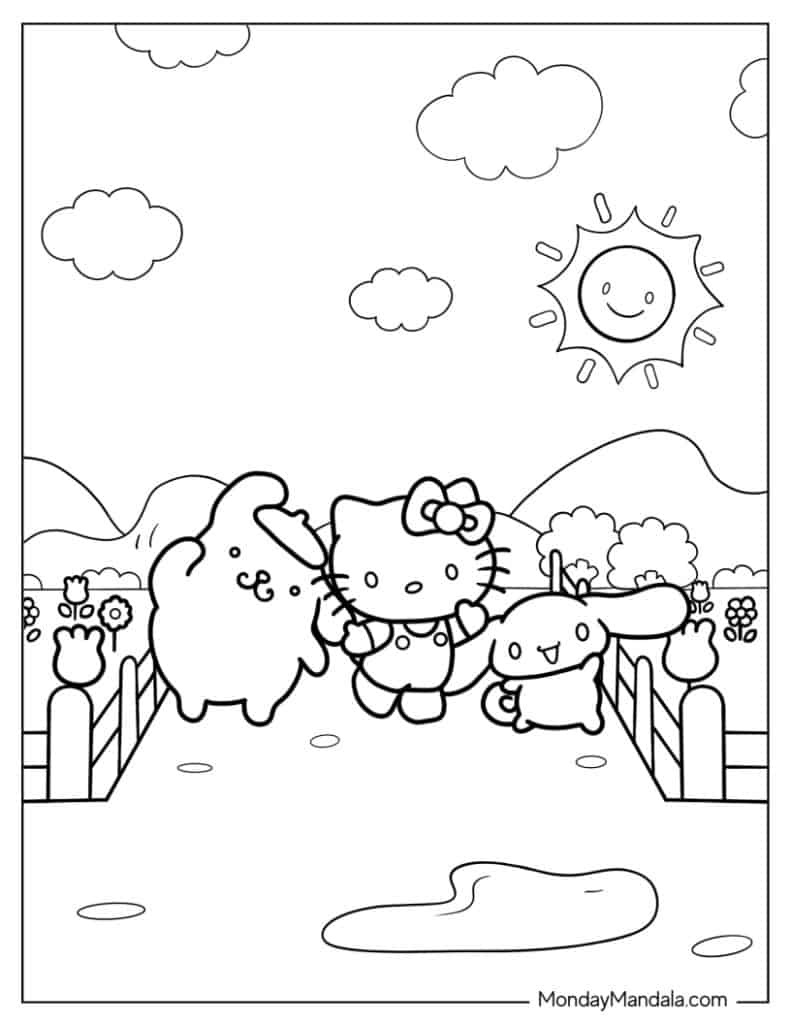 100+ Cinnamoroll Kawaii Sanrio Coloring Pages You'll Love 127