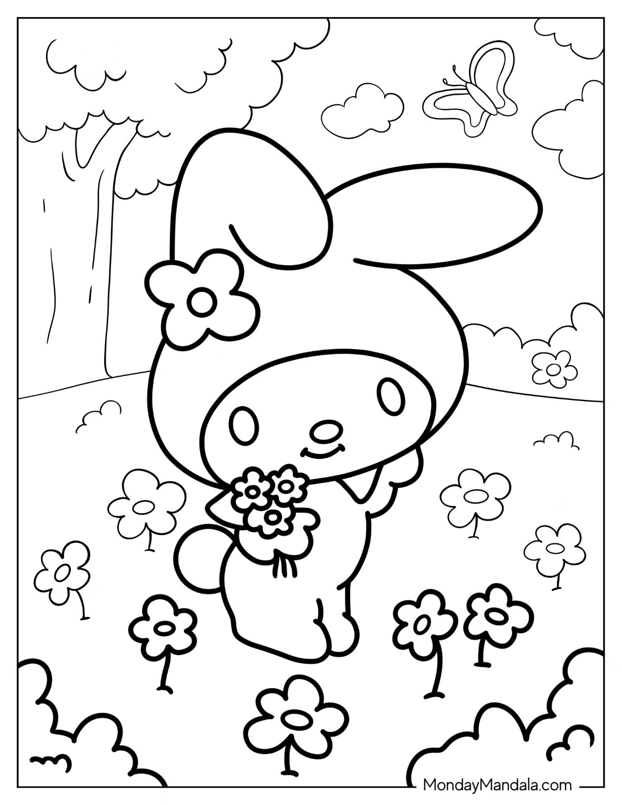 100+ Cinnamoroll Kawaii Sanrio Coloring Pages You'll Love 33