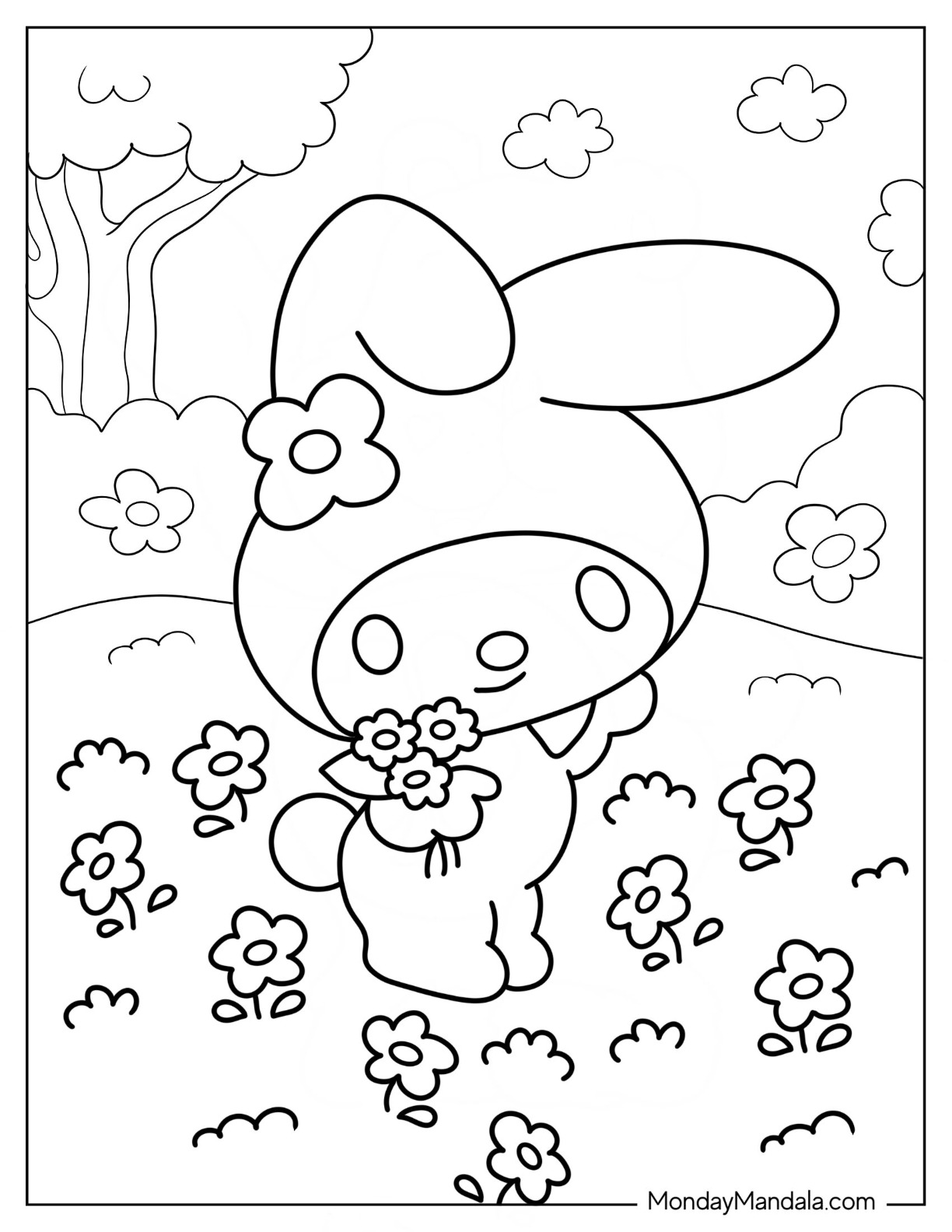 100+ Cinnamoroll Kawaii Sanrio Coloring Pages You'll Love 52