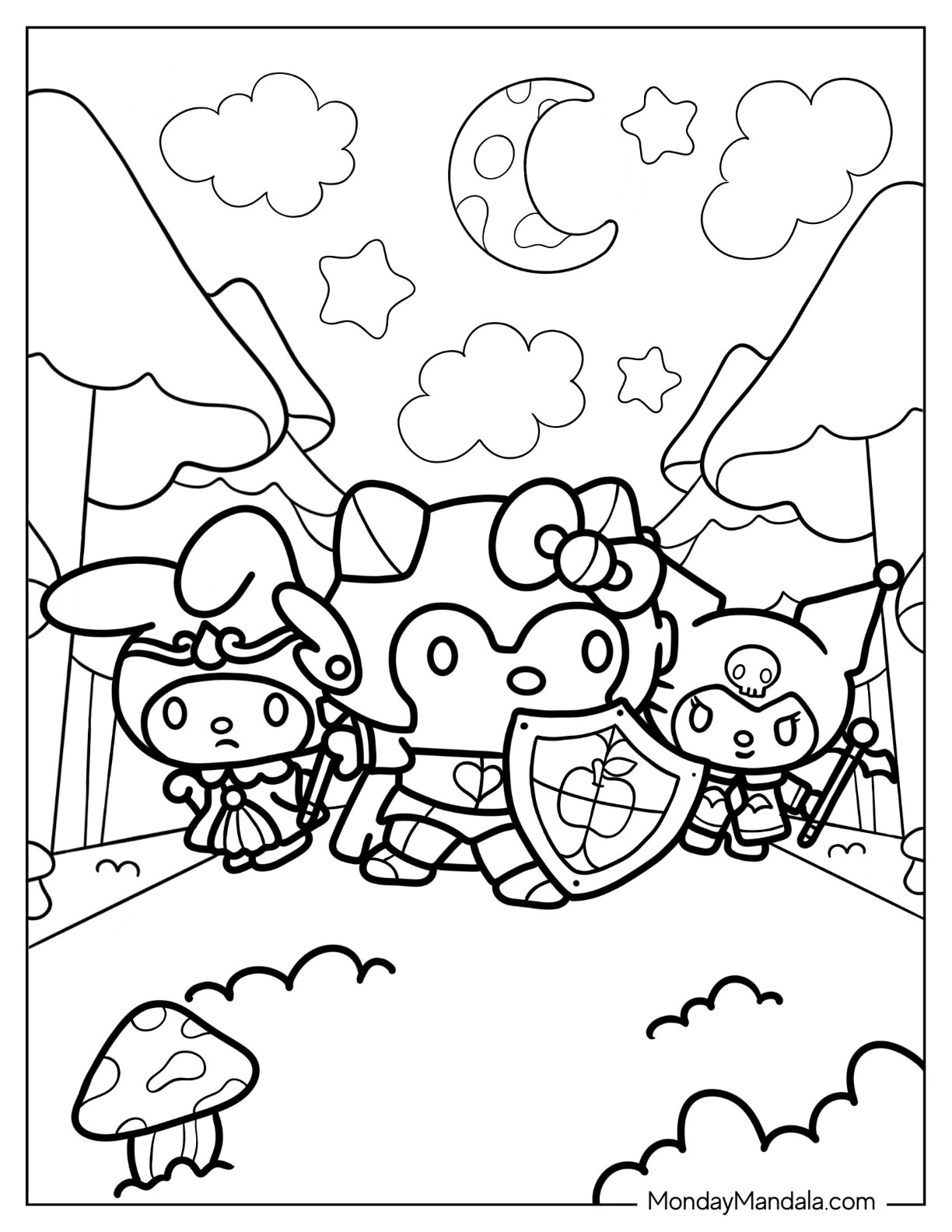 100+ Cinnamoroll Kawaii Sanrio Coloring Pages You'll Love 78