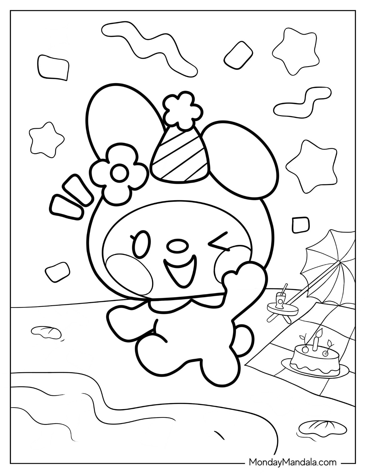 100+ Cinnamoroll Kawaii Sanrio Coloring Pages You'll Love 80