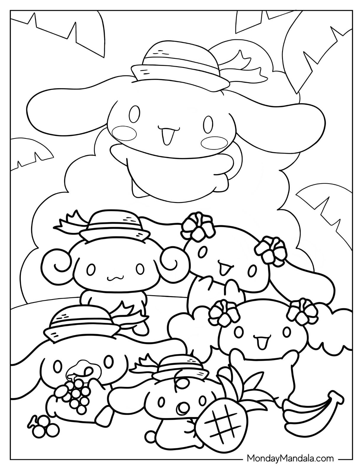 100+ Cinnamoroll Kawaii Sanrio Coloring Pages You'll Love 81