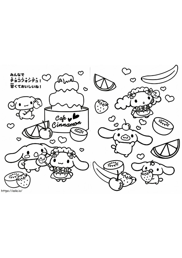 100+ Cinnamoroll Kawaii Sanrio Coloring Pages You'll Love 87