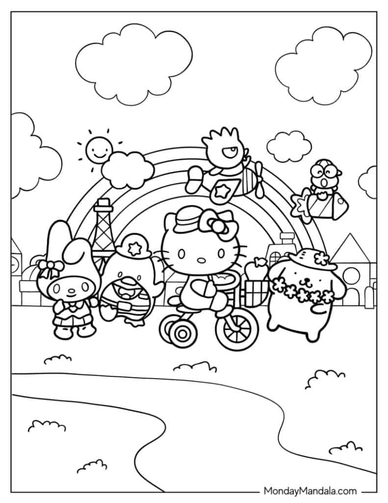 100+ Cinnamoroll Kawaii Sanrio Coloring Pages You'll Love 88