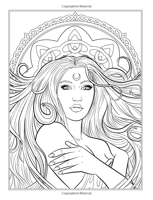 150+ Creepy Gothic Coloring Pages 117