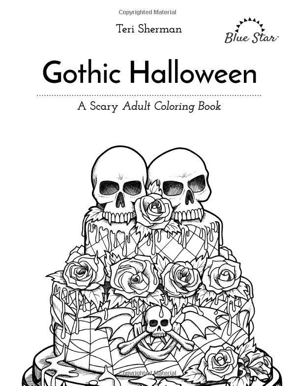 150+ Creepy Gothic Coloring Pages 122