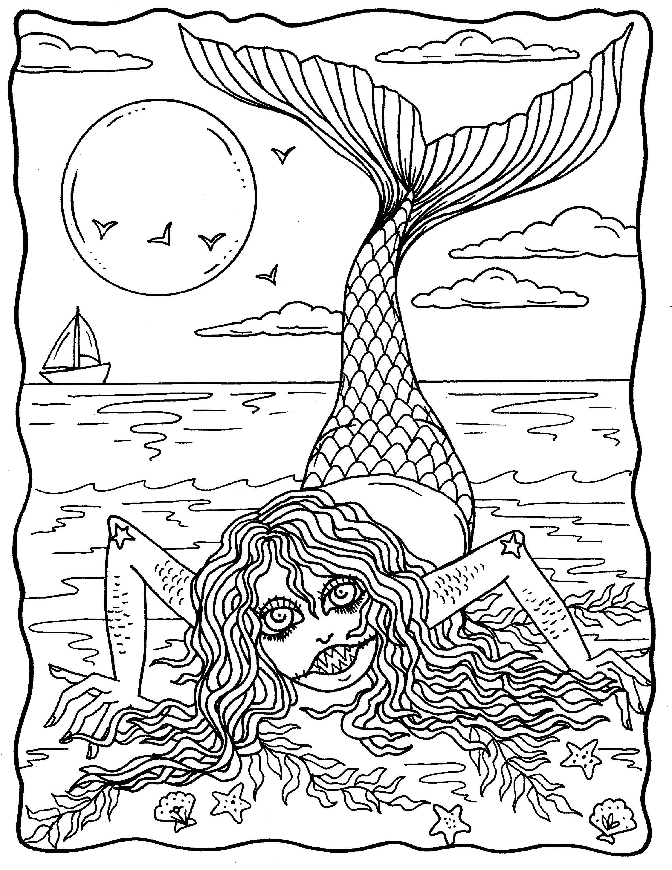 150+ Creepy Gothic Coloring Pages 133