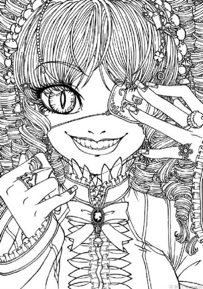 150+ Creepy Gothic Coloring Pages 179