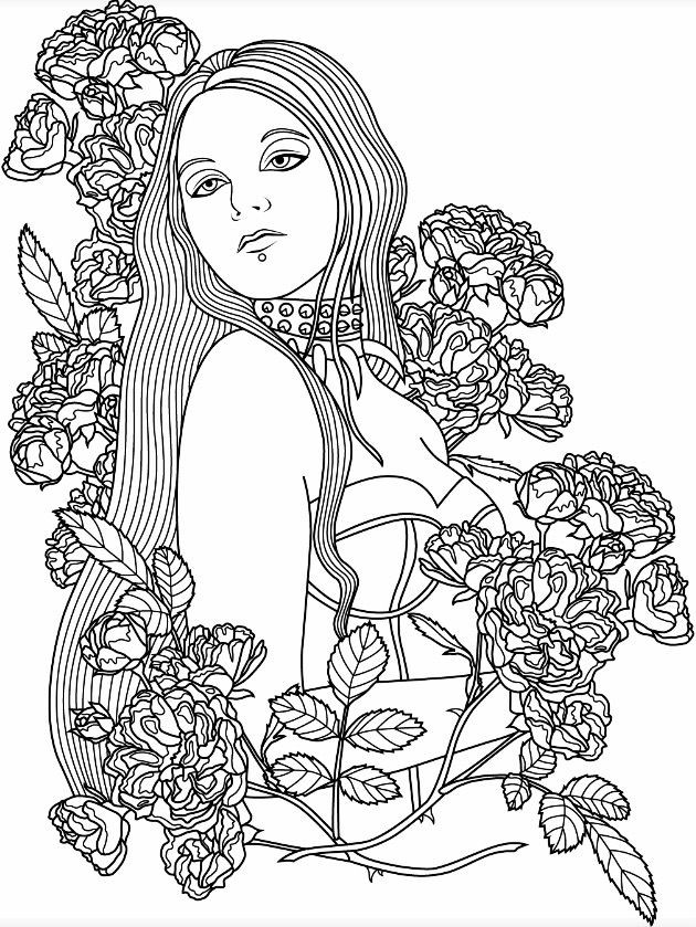 150+ Creepy Gothic Coloring Pages 28