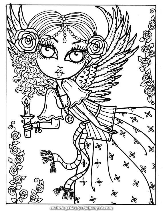 150+ Creepy Gothic Coloring Pages 29