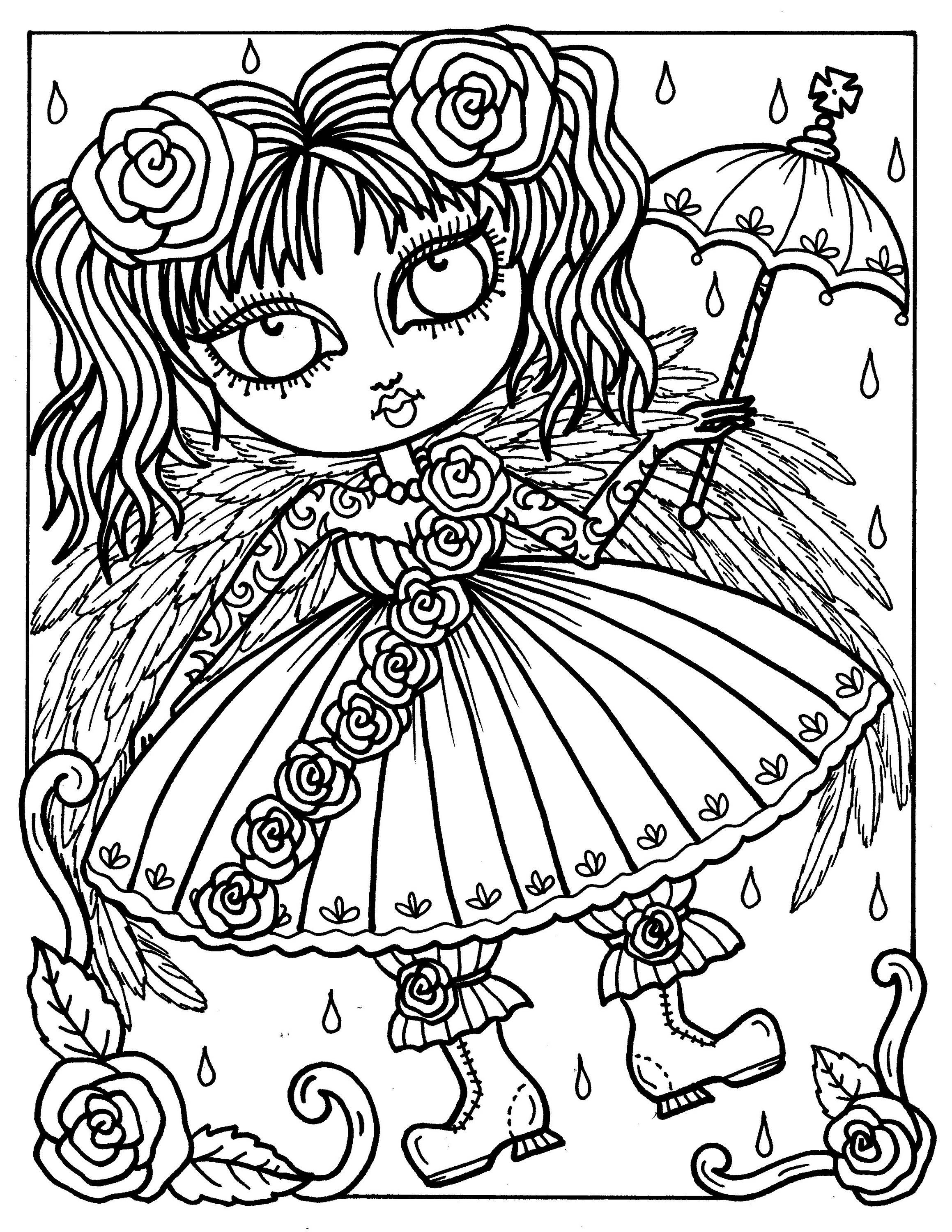 150+ Creepy Gothic Coloring Pages 3