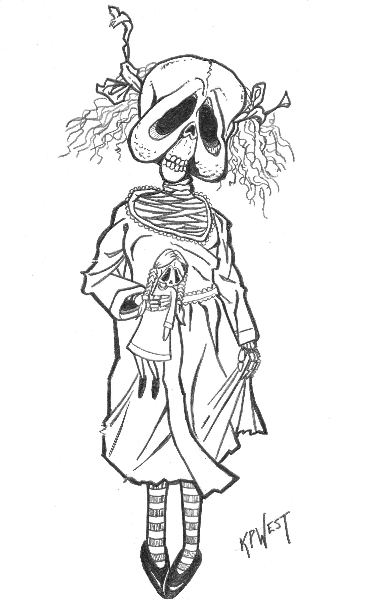 150+ Creepy Gothic Coloring Pages 37