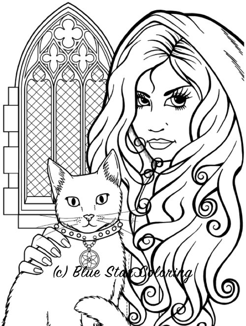 150+ Creepy Gothic Coloring Pages 6