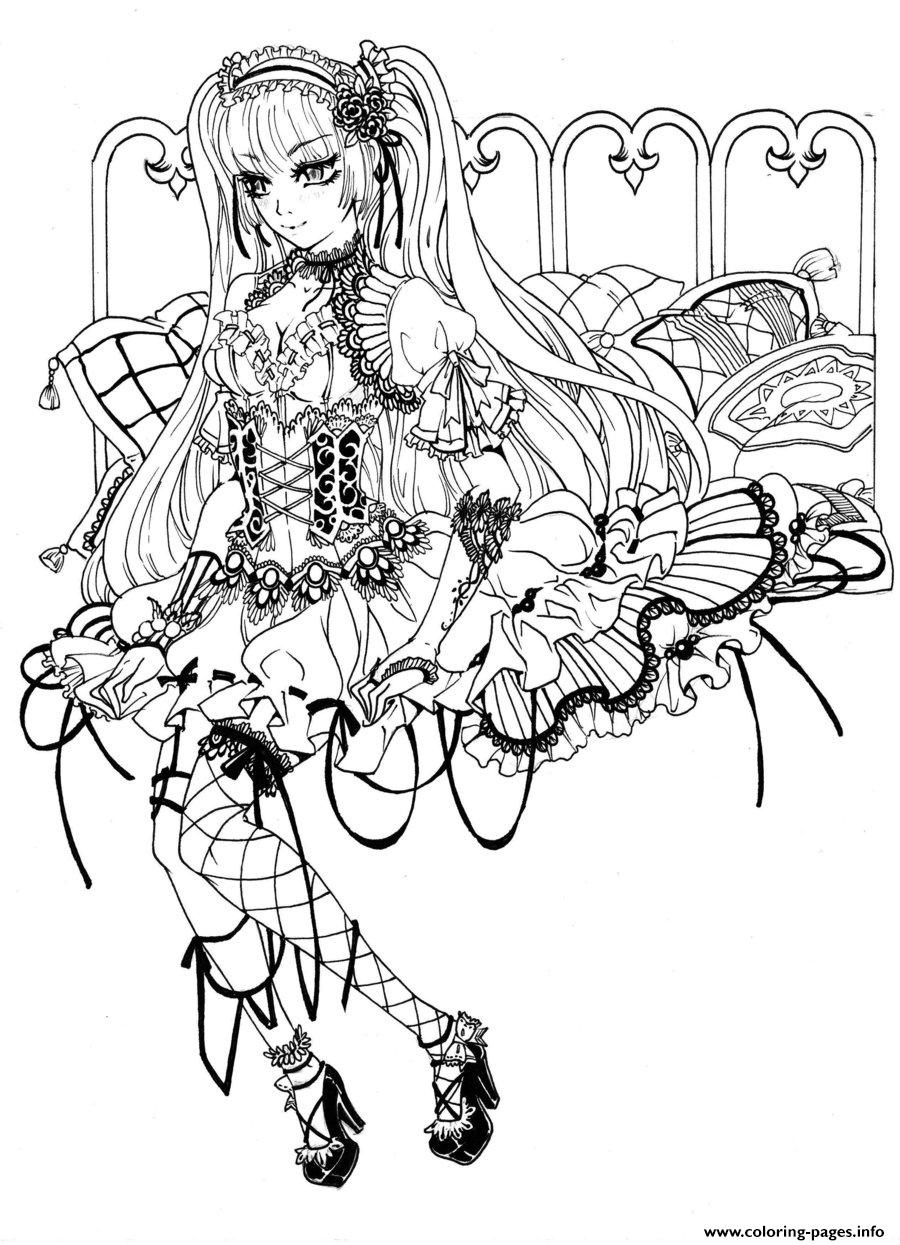 150+ Creepy Gothic Coloring Pages 62