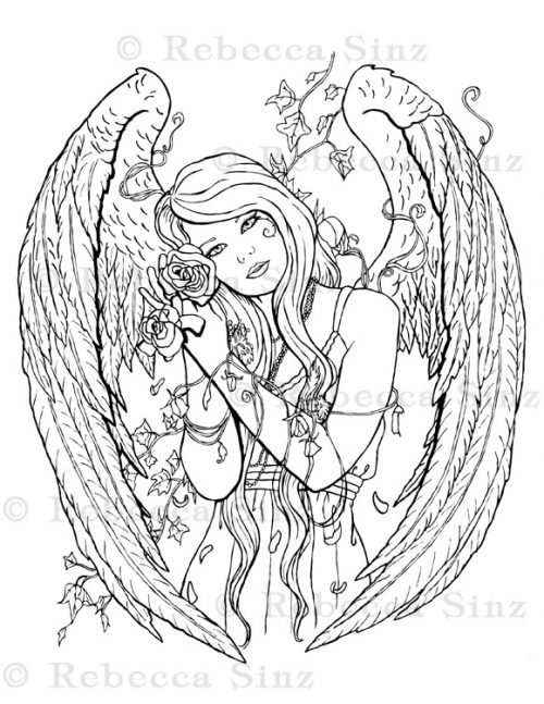 150+ Creepy Gothic Coloring Pages 69