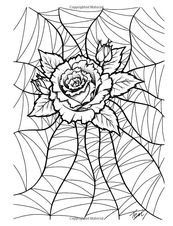 150+ Creepy Gothic Coloring Pages 8