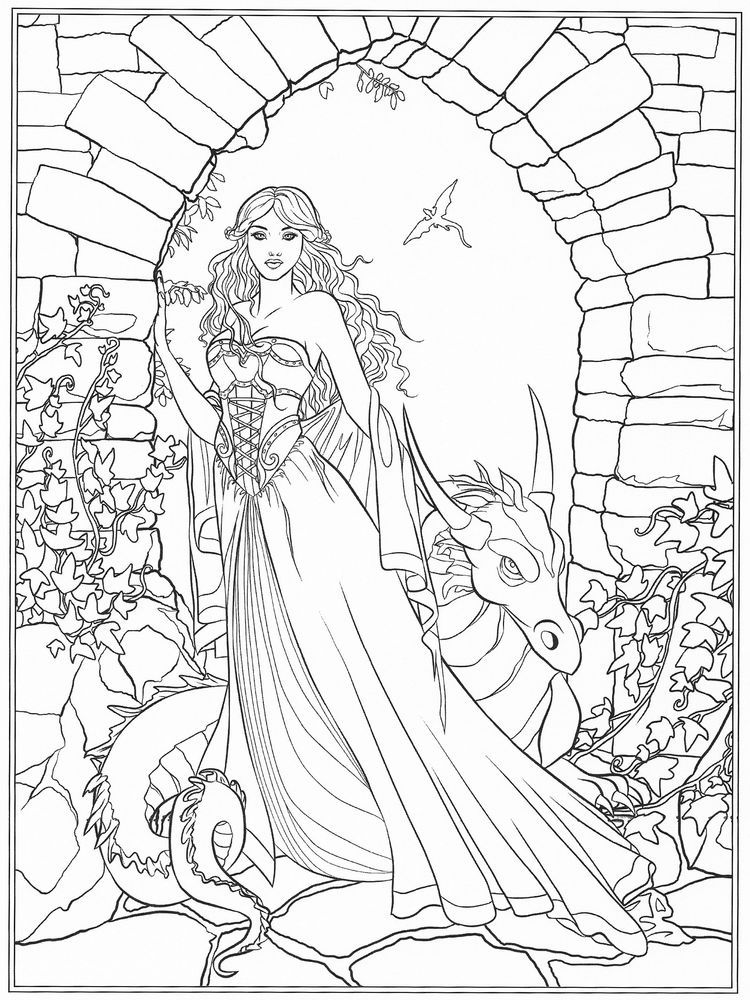 150+ Creepy Gothic Coloring Pages 86