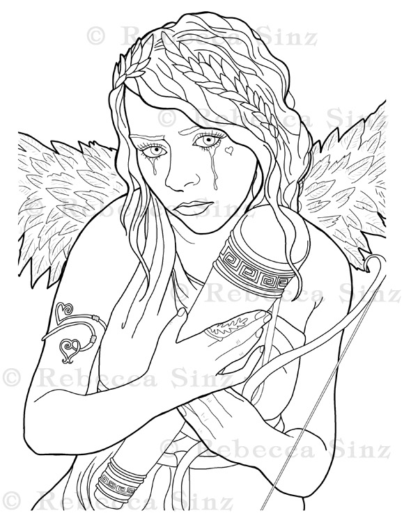 150+ Creepy Gothic Coloring Pages 97