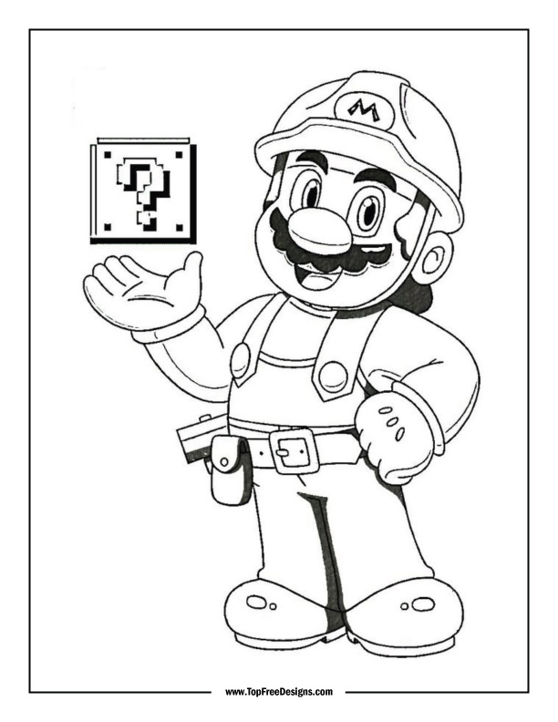 150+ Fun and Free Mario Coloring Pages for Kids 106