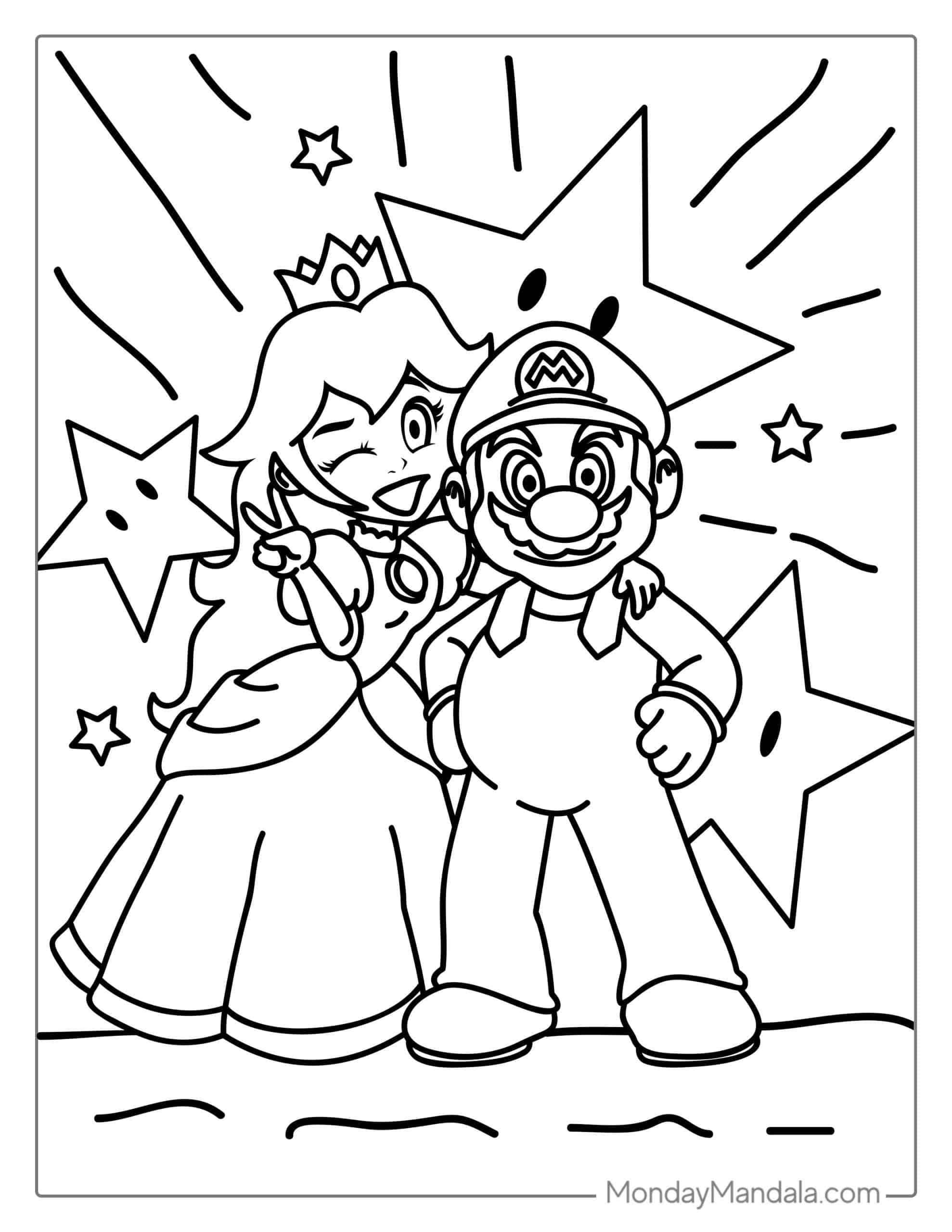 150+ Fun and Free Mario Coloring Pages for Kids 111