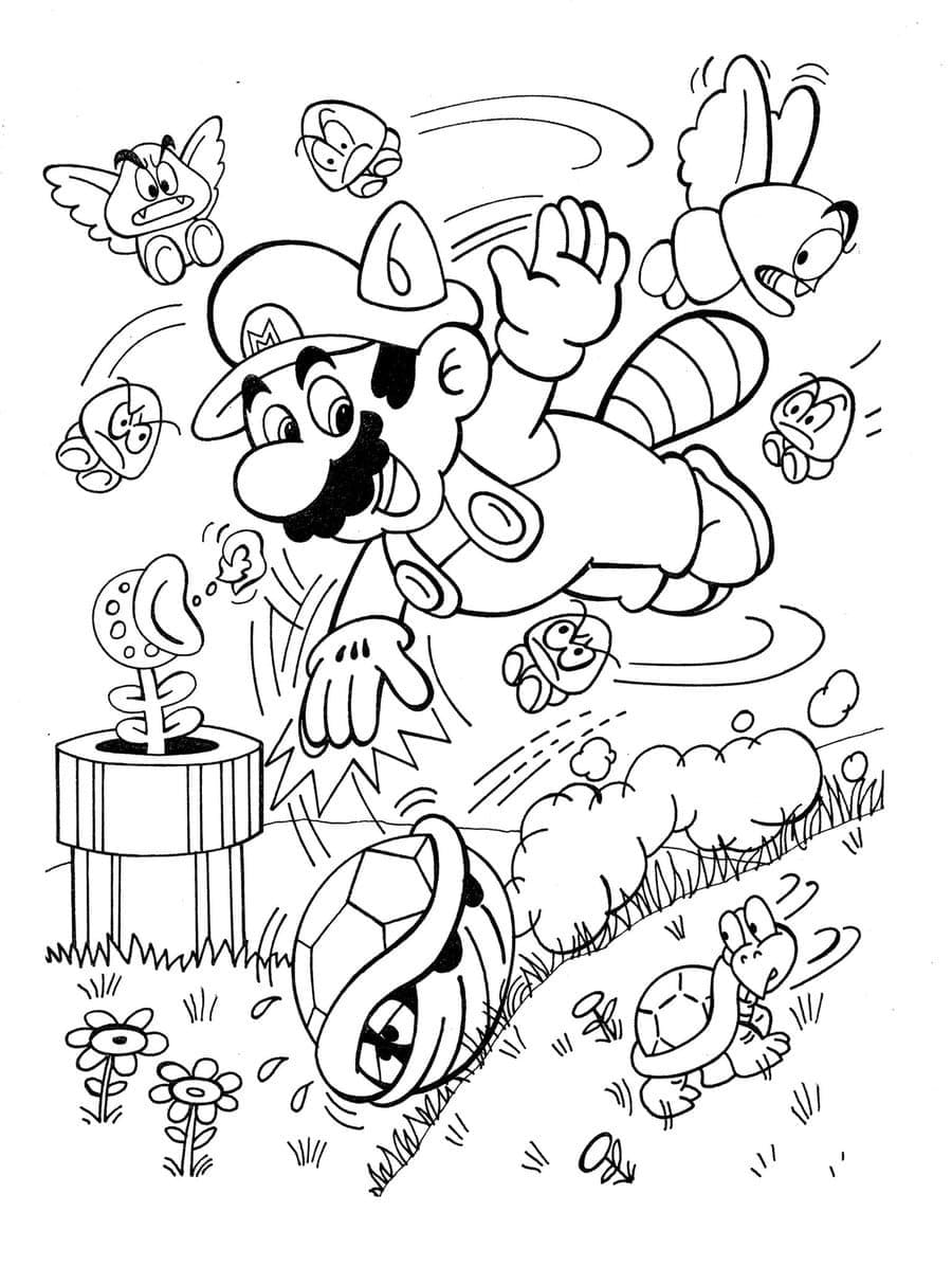 150+ Fun and Free Mario Coloring Pages for Kids 119