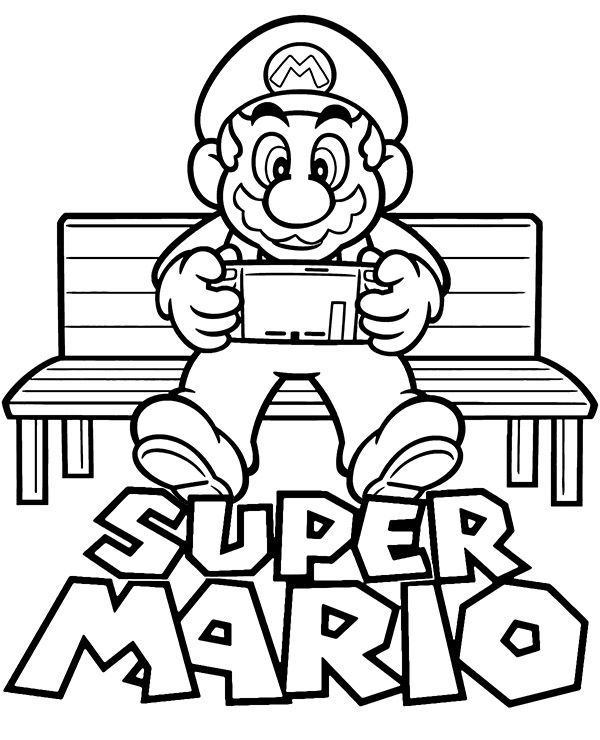 150+ Fun and Free Mario Coloring Pages for Kids 124