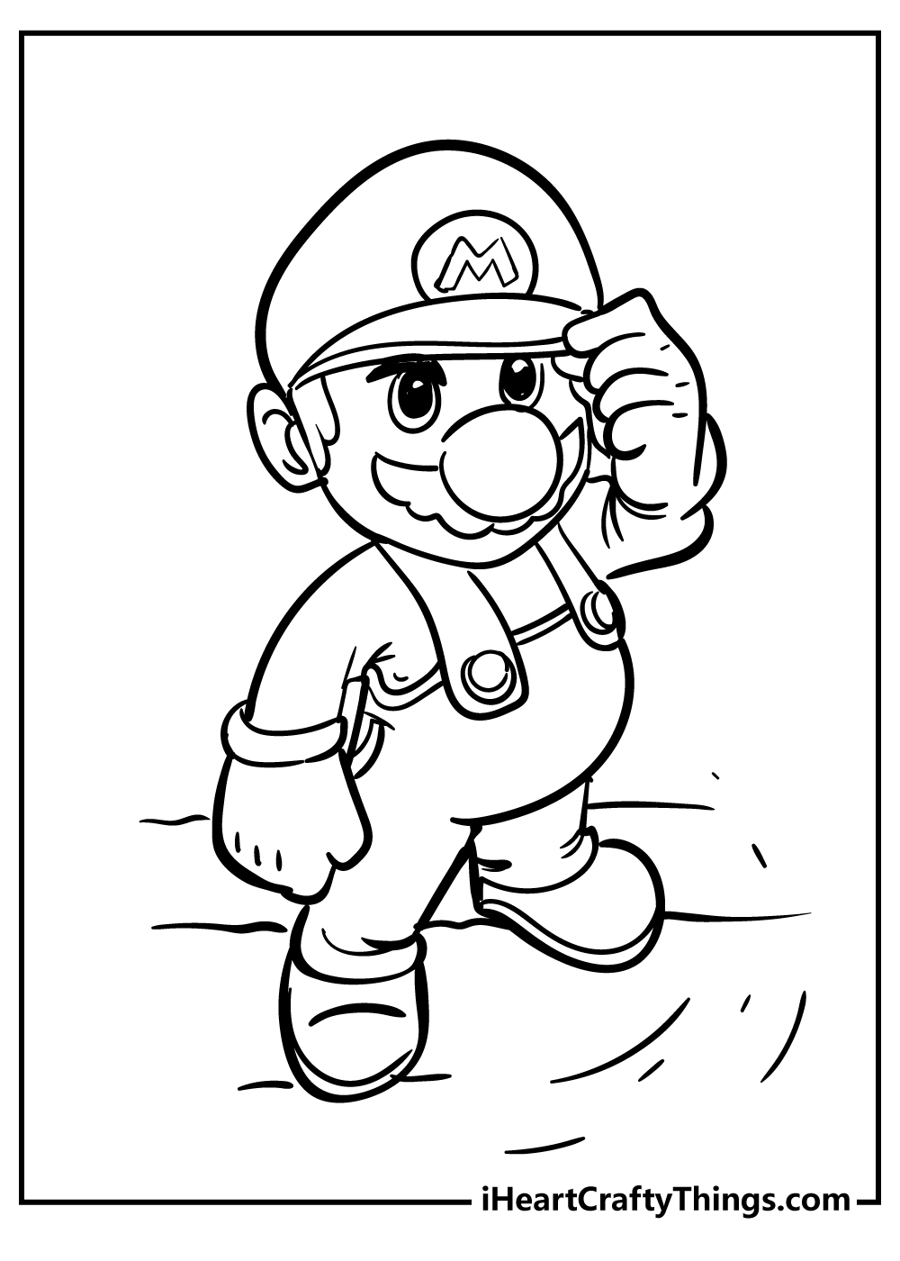 150+ Fun and Free Mario Coloring Pages for Kids 125