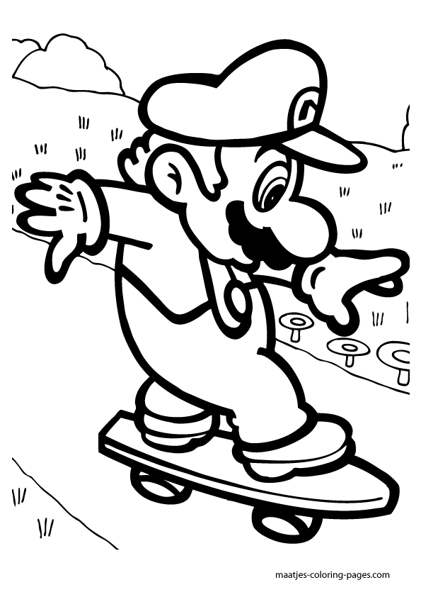 150+ Fun and Free Mario Coloring Pages for Kids 127