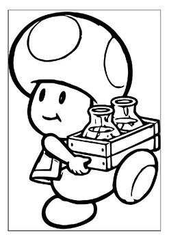 150+ Fun and Free Mario Coloring Pages for Kids 129