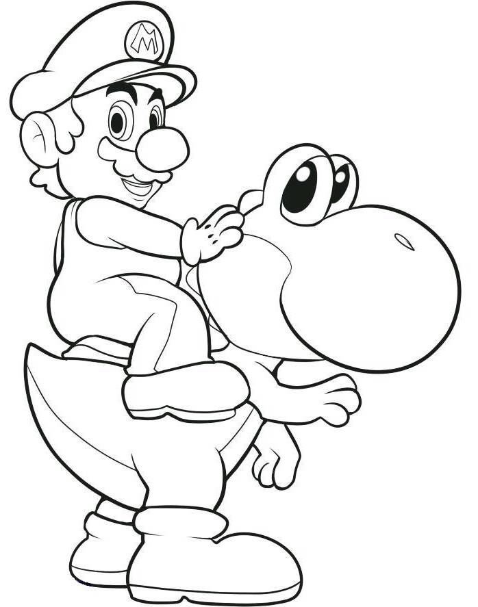 150+ Fun and Free Mario Coloring Pages for Kids 130