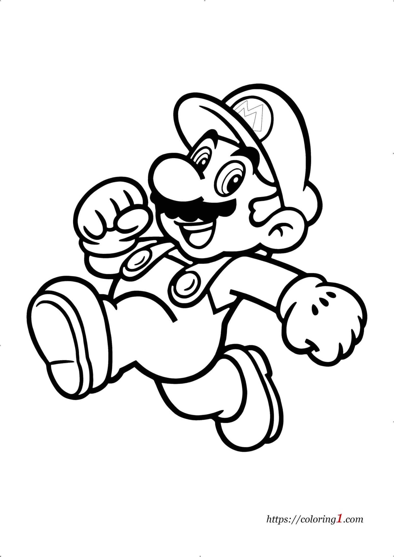 150+ Fun and Free Mario Coloring Pages for Kids 134