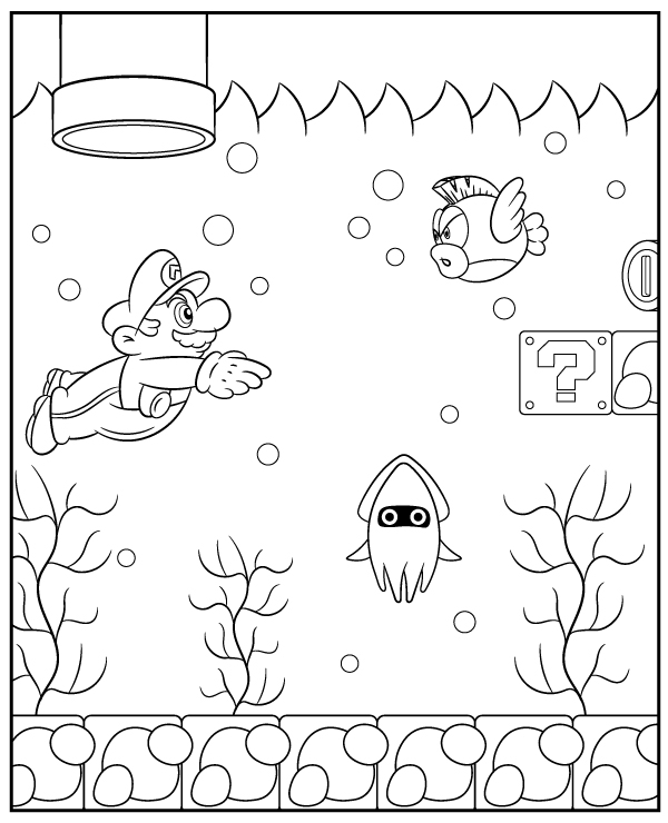 150+ Fun and Free Mario Coloring Pages for Kids 137