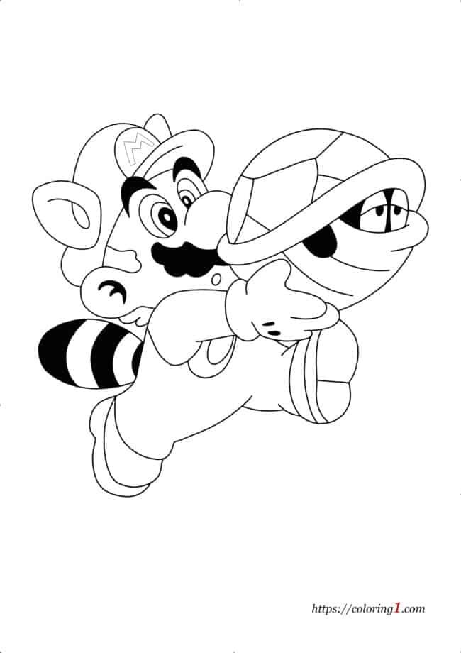 150+ Fun and Free Mario Coloring Pages for Kids 14