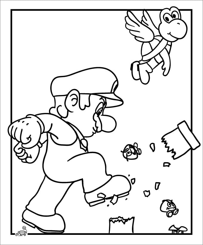 150+ Fun and Free Mario Coloring Pages for Kids 147