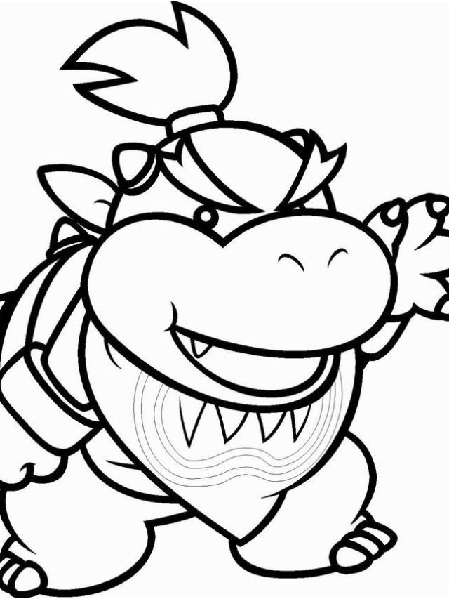 150+ Fun and Free Mario Coloring Pages for Kids 148