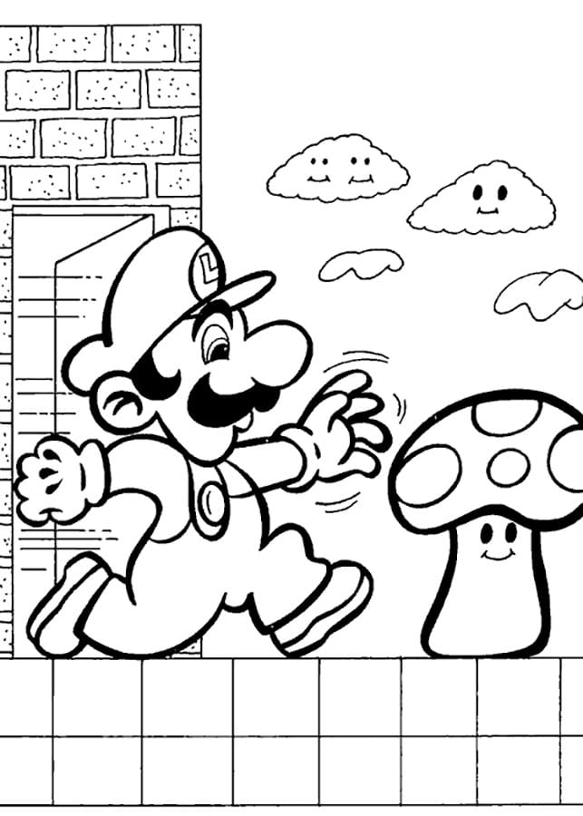 150+ Fun and Free Mario Coloring Pages for Kids 154