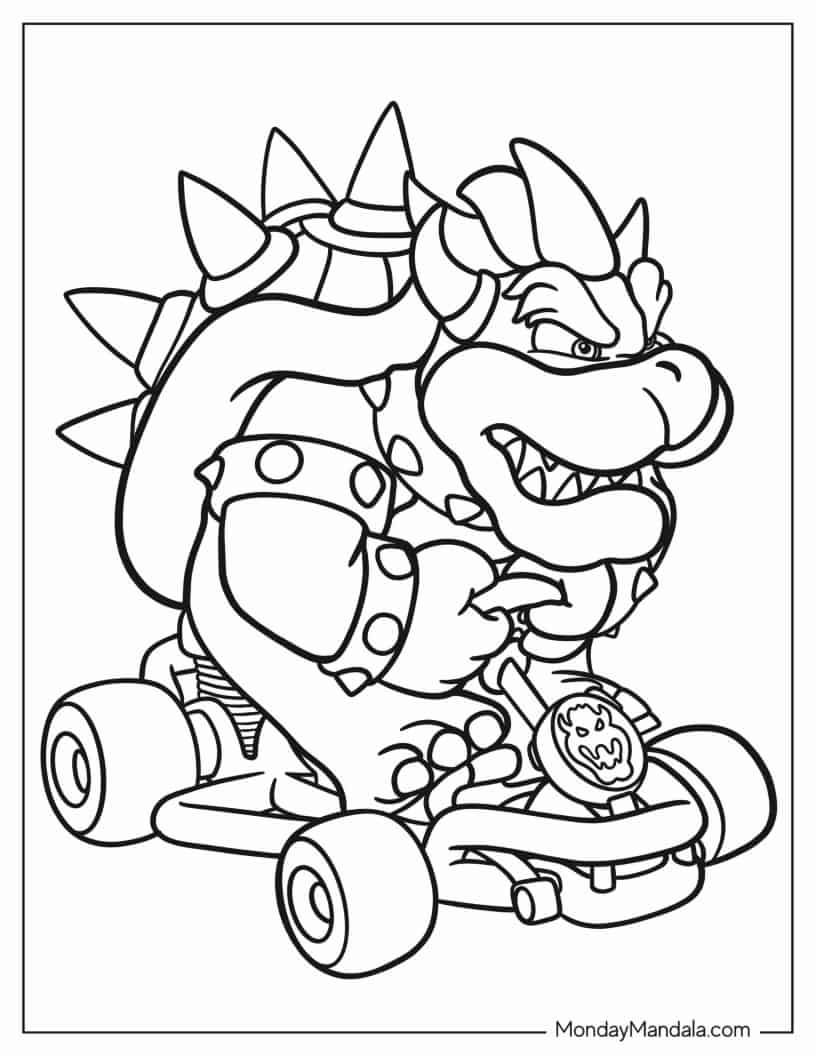 150+ Fun and Free Mario Coloring Pages for Kids 16