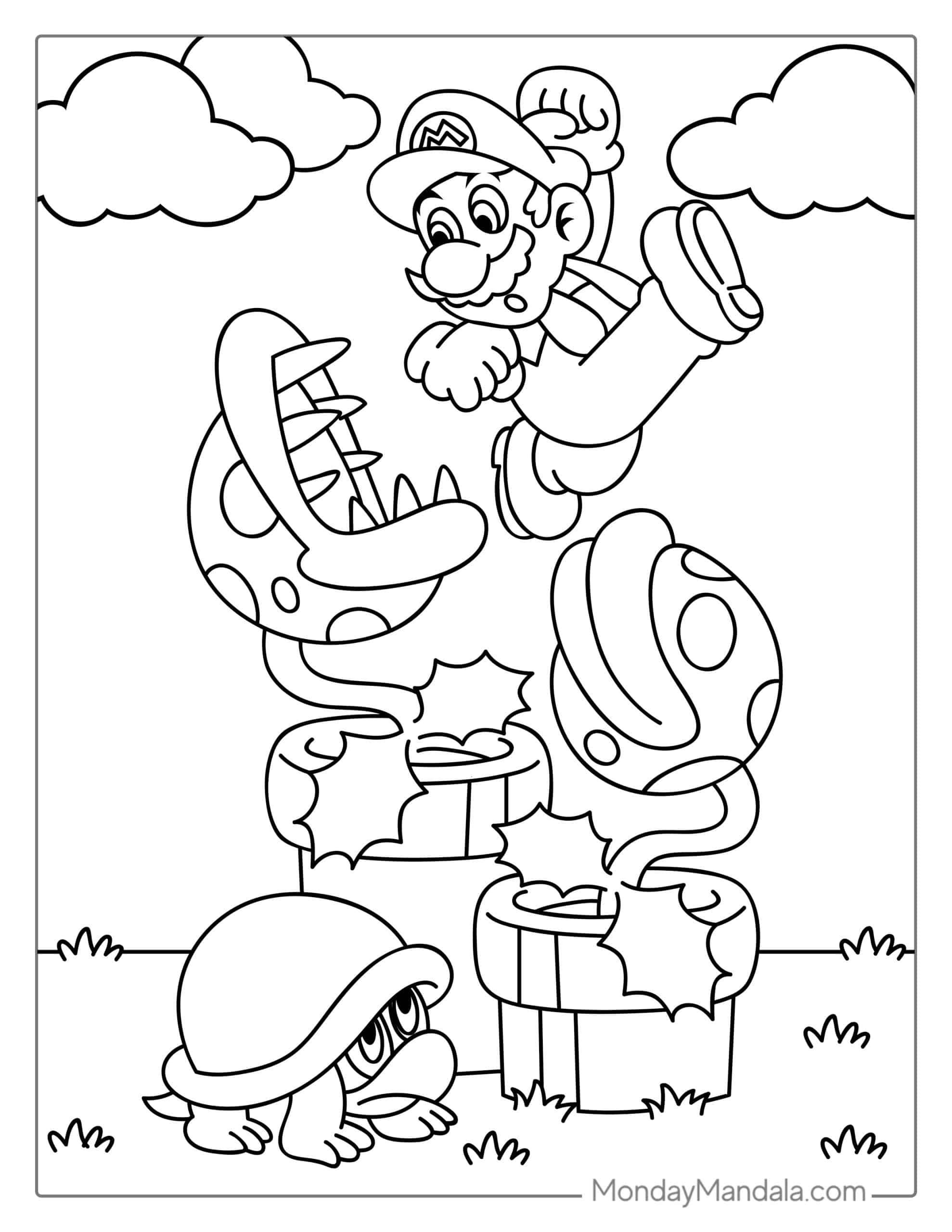 150+ Fun and Free Mario Coloring Pages for Kids 165