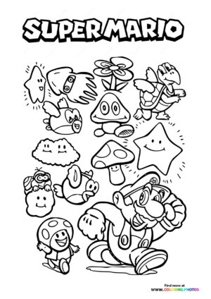 150+ Fun and Free Mario Coloring Pages for Kids 178