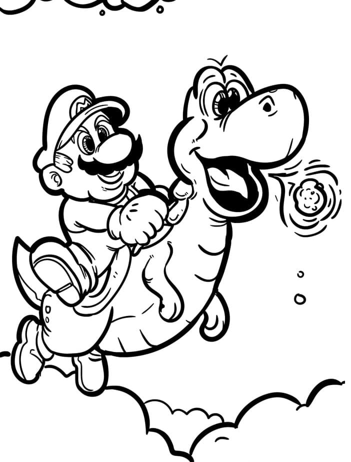 150+ Fun and Free Mario Coloring Pages for Kids 181