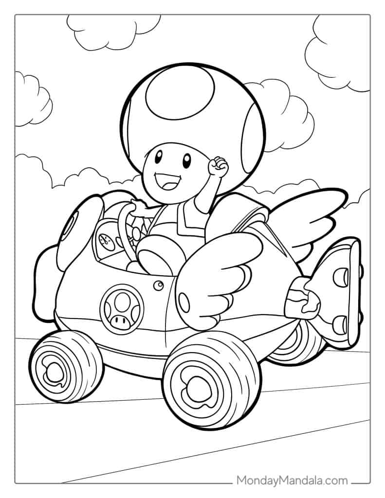 150+ Fun and Free Mario Coloring Pages for Kids 26