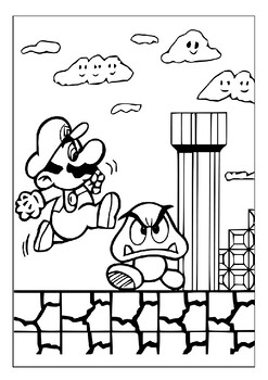 150+ Fun and Free Mario Coloring Pages for Kids 35