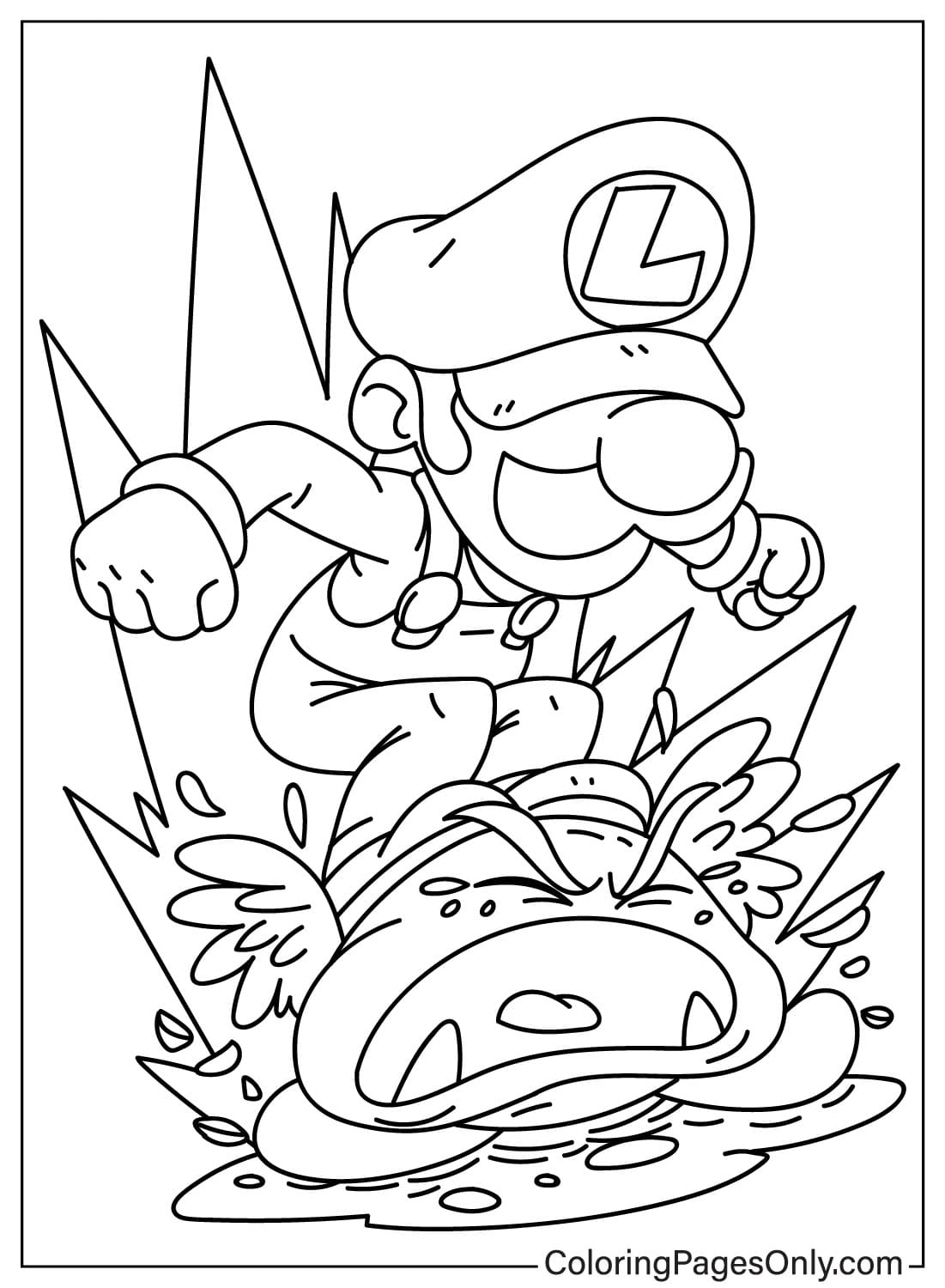 150+ Fun and Free Mario Coloring Pages for Kids 42