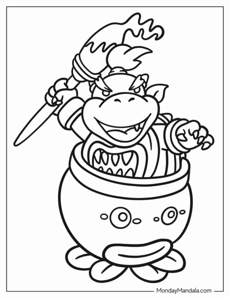 150+ Fun and Free Mario Coloring Pages for Kids 45