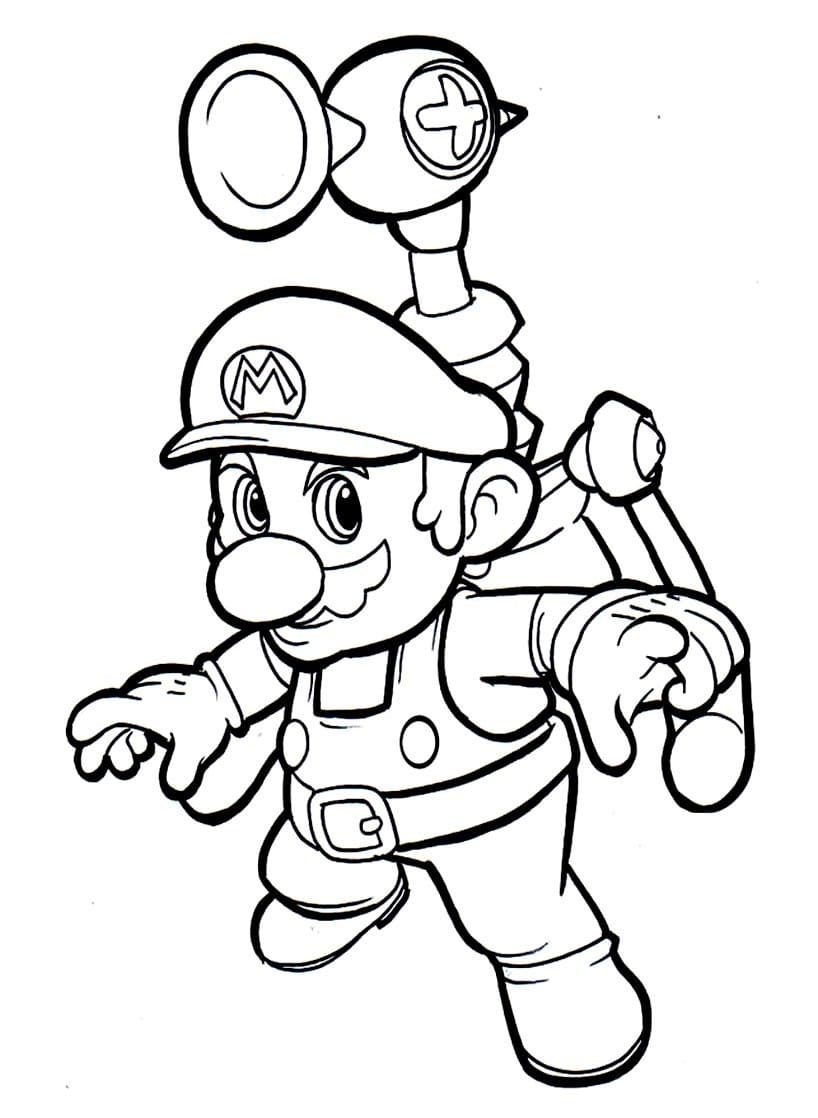 150+ Fun and Free Mario Coloring Pages for Kids 50