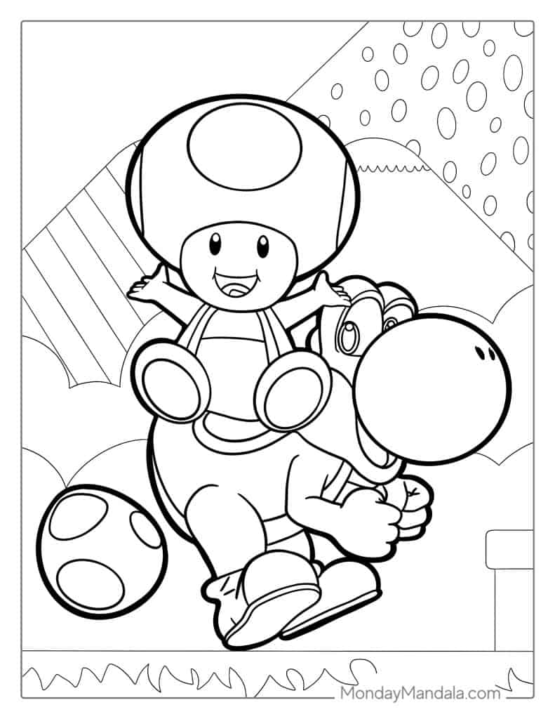 150+ Fun and Free Mario Coloring Pages for Kids 53