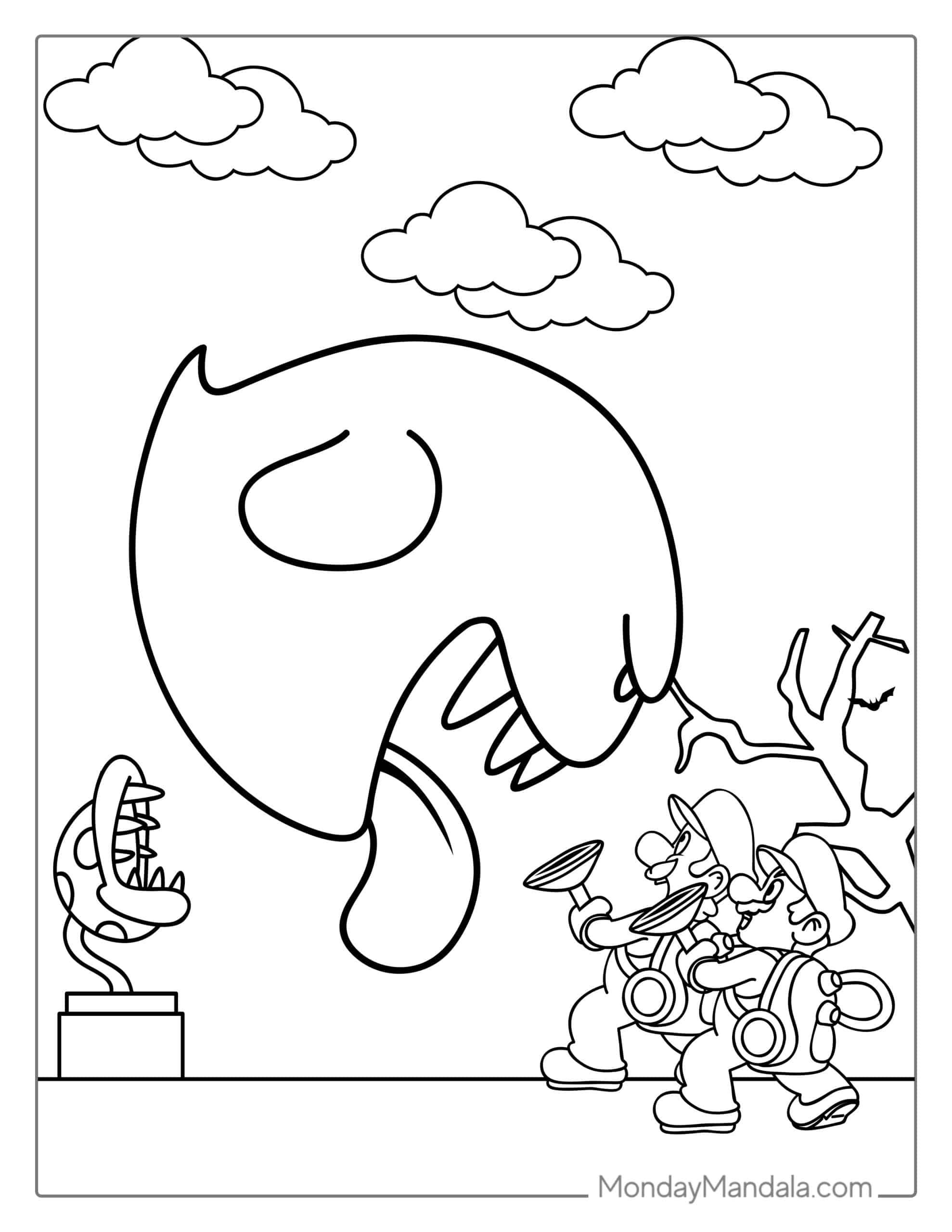 150+ Fun and Free Mario Coloring Pages for Kids 54