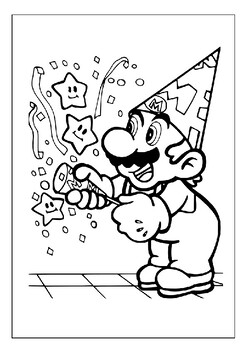 150+ Fun and Free Mario Coloring Pages for Kids 58