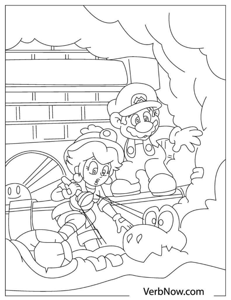 150+ Fun and Free Mario Coloring Pages for Kids 6