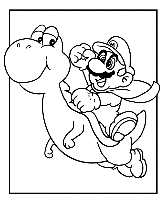 150+ Fun and Free Mario Coloring Pages for Kids 67